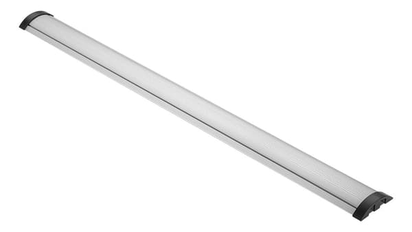 OFFICE Aluminum floor cable cover, 1104 x 92 mm, silver
