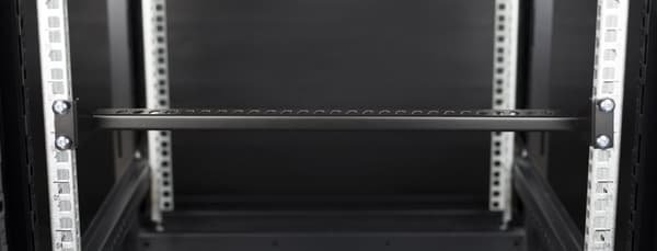 Cable support for 19" installation, 1U, black