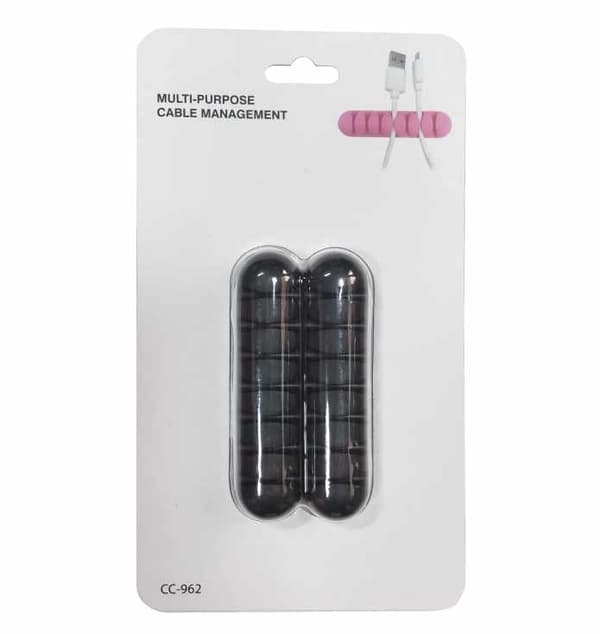 2-Pack - Kabelhållare - Självhäftande Sju Kablar