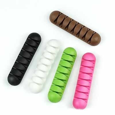 2-Pack - Kabelhållare - Självhäftande Sju Kablar