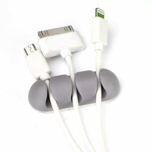 2-Pack - Kabelhållare Självhäftande för tre kablar
