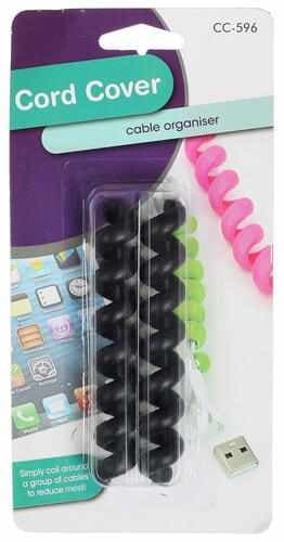 2-Pack - Kabelfodral Spiral – För Smidig Sladdhantering!