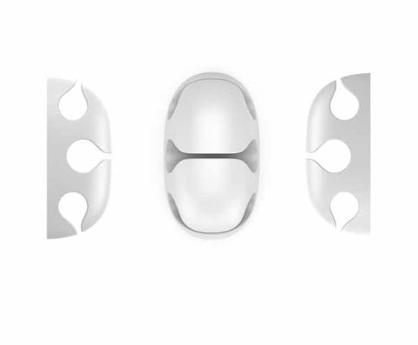 2-Pack - Kabelhållare  Tre Kablar – Effektiv Sladdorganisation för Ditt Hem eller Kontor!