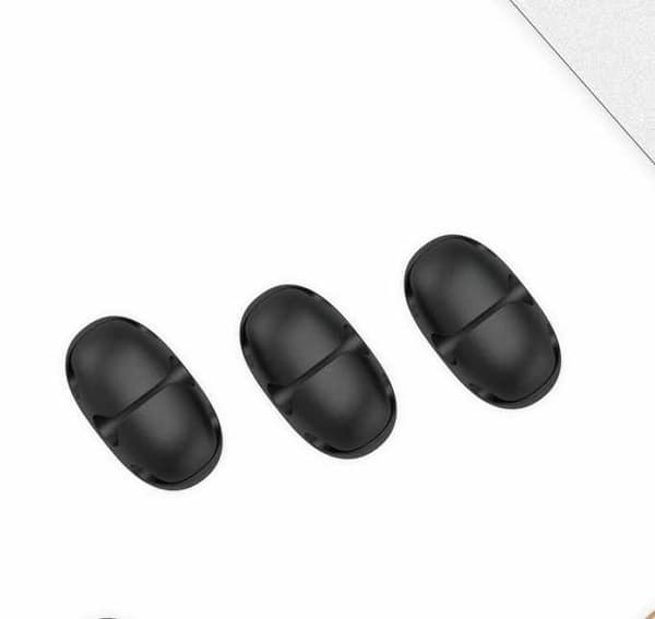 2-Pack - Kabelhållare  Tre Kablar – Effektiv Sladdorganisation för Ditt Hem eller Kontor!