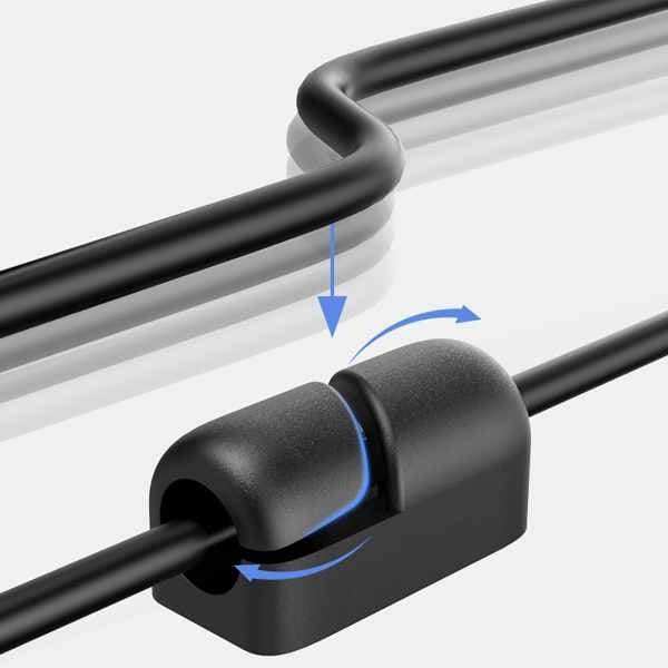 4-Pack - Kabelhållare Självhäftande - En Kabel