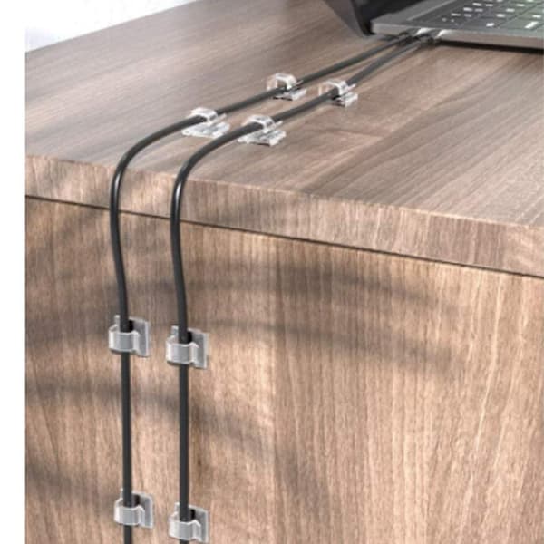 Kabelorganisatörer genomskinliga 20-pack