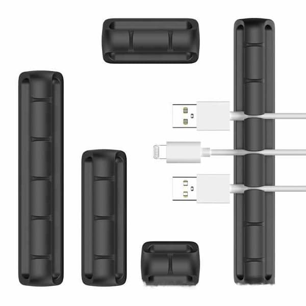 5-pak - kabelholder - multisæt til problemfri kabelstyring!