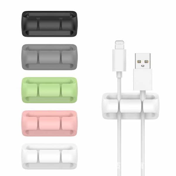 5-pak - kabelholder - multisæt til problemfri kabelstyring!