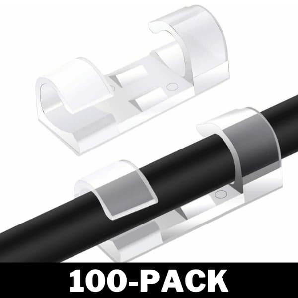 Smarta Kabelhållare Självhäftande - Företagspaket (100-Pack)