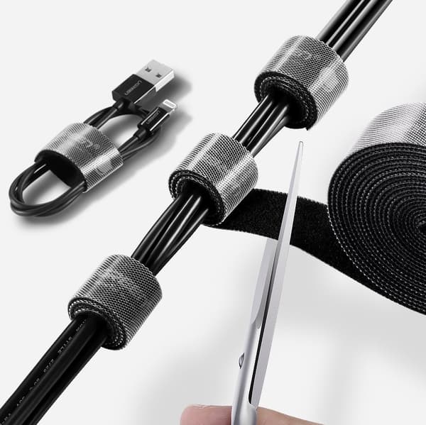 Ugreen Velcro Straps Organizing Kabels 5m - Svart