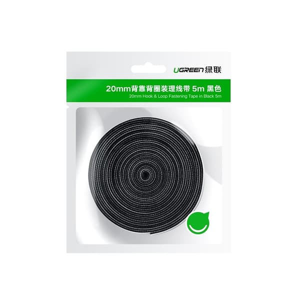 Ugreen Velcro Straps Organizing Kabels 5m - Svart