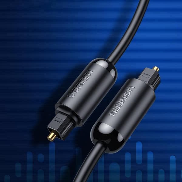 Ugreen Audio Digital Optical Fiber Toslink Kabel 1.5m - Grå