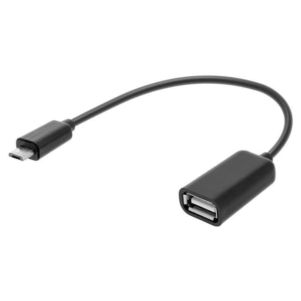Micro USB Till USB Hon OTG Adapter - Svart