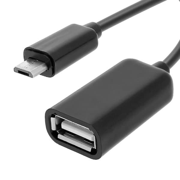Micro USB Till USB Hon OTG Adapter - Svart