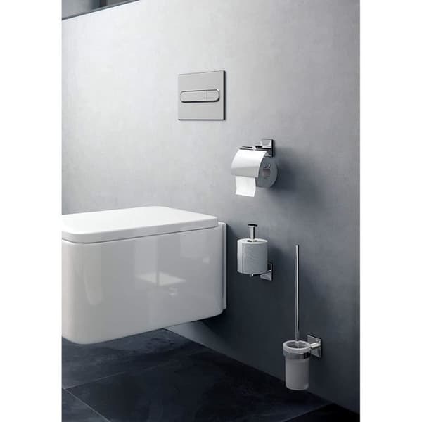 Bad + av Cosmic Bath + av Cosmic Duo Rundt Toalettbørsteholder, transparent, DUO KVADRAT - 2640100