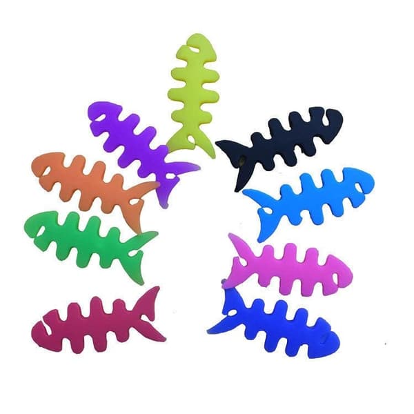 Kabelhållare för Hörlurar Fish-shaped - Blå
