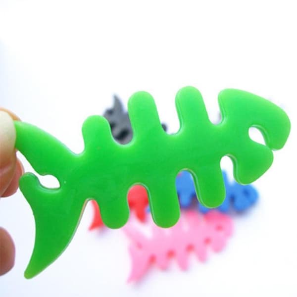 Kabelhållare för Hörlurar Fish-shaped - Grön