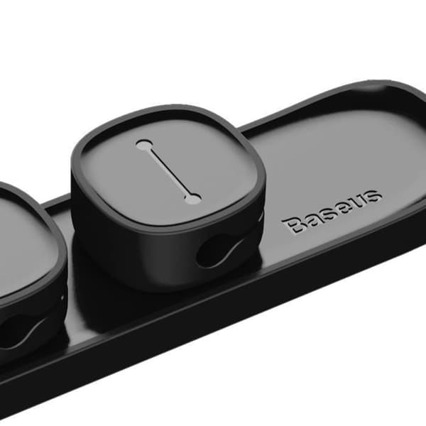 Slitstark magnetisk kabelklämma USB-kabelorganisatörsklämma kontorsarbetsstation Trådledningshantering Kabelupprullare