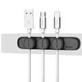 Miniatyrbild 1 av 4: Slitstark magnetisk kabelklämma USB-kabelorganisatörsklämma kontorsarbetsstation Trådledningshantering Kabelupprullare