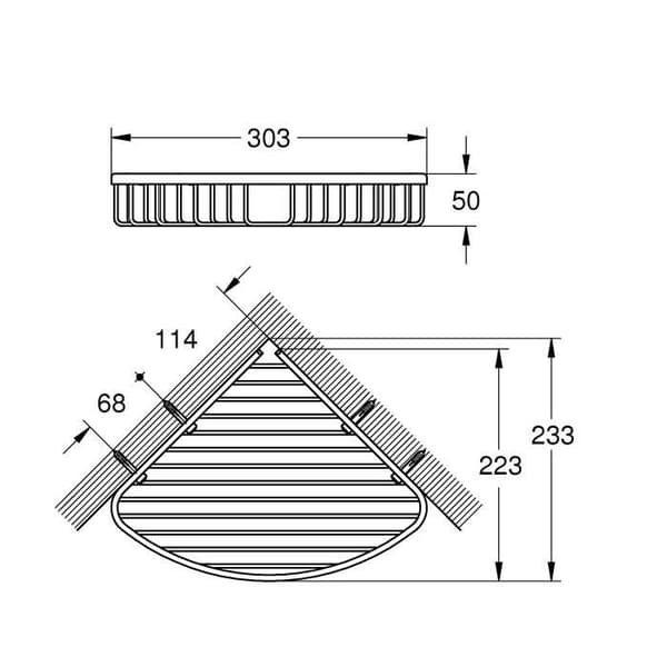 GROHE Tvålställ BauCosmopolitan (Import Tyskland) - 40663001