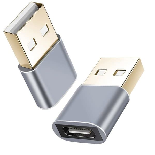 Tillbehör för Helos-kabel - 304282 - PREMIUM - USB-adapter - USB (H) till USB-C (K) - USB 3.1 - 5 V - Mörkgrå