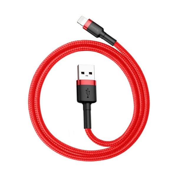 USB till Lightning-kabel - Cafule - CALKLF-A09 - 0,5 m - 2,4 A - Röd