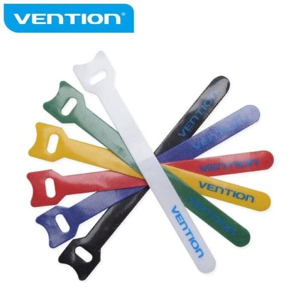 VENTION Buntband med ögla Nylon blandat 6st / påse Vit / Gul / Röd / Grön / Svart / Blå