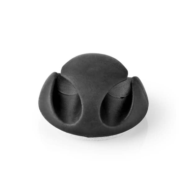 Nedis CMGC20026BK Kabelstyring Kabelklemme Klik & Go 6 stk Antal pladser: 2 pladser Maksimal kabeltykkelse: 5,3 Mm Tpe Sort