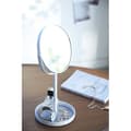 Miniatyrbild 3 av 4: YAMAZAKI hem Tour Miroir på Foten, Vit - 2819