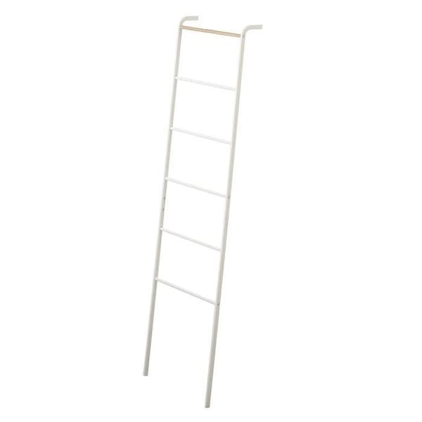Gerson Ladder Handduksställ, Metall, Vit, 45 x 24 x 160 cm - 2812