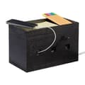 Miniatyrbild 1 av 6: Relaxdays Bamboo Cable Box, Kompakt, Universal, Praktisk, Office Cable Organizer HxBxD: 16,5x25,5x14cm, Svart