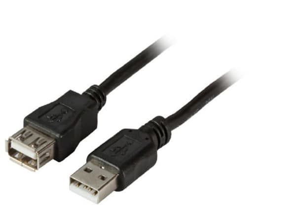 Kabeltillbehör Efb-elektronik - K5248SW.1V2 - EFB USB 2.0 typ A hane förlängning till typ A hona uttag Svart 1 m