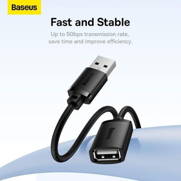 USB2.0 Förlängningskabel /1,5M Svart-b00631101111-00