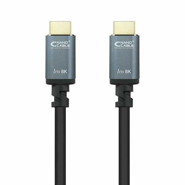 Nanokabel tillbehör - 10.15.8002 - HDMI 2.1 Iris 8 K kabel Svart 2 m