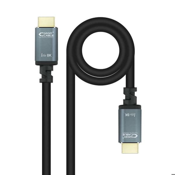 Nanokabel tillbehör - 10.15.8002 - HDMI 2.1 Iris 8 K kabel Svart 2 m