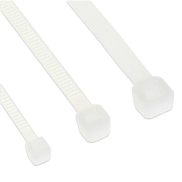 InLine® buntband, längd 300 mm, Breite 3,6 mm, natur, 100 stycken