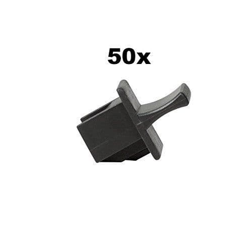 faconet® 50 x RJ45 dammskydd skyddshuvuden för switch patchpanel router LAN honkontakt hankontakt svart