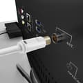Miniatyrbild 4 av 4: TV-antennkabel - LinQ - Hane Hona - 3m - Koaxial 9.5mm - Vit PVC