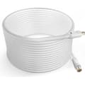 Miniatyrbild 1 av 4: TV Antennakabel - LinQ - Hane Hona - 10m - Koaxial 9.5mm - Vit PVC