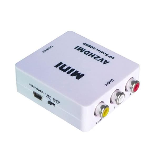 2015 AV CVBS 3RCA till HDMI kompositvideokonverterare AV2HDMI-adapter 720p - 1080p 075032311_2942