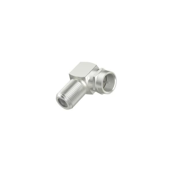 SAT-adapter, F-hankontakt - F-honkontakt, 90°