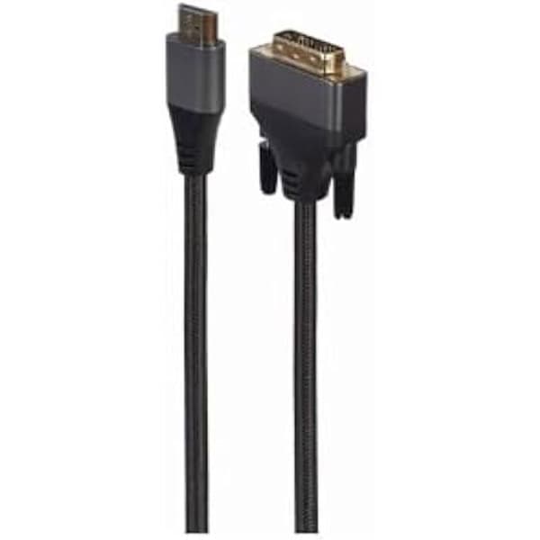 GEMBIRD HDMI TILL DVI-kabel MACHO MACHO 4K Premium Series 1,8"