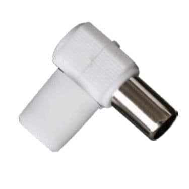 Vinklad han-TV-kontakt för TV-kabel