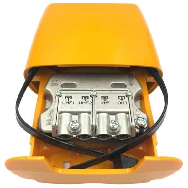 Coupler 3 ingångar 2 uhf 1 vhf system easy f Televes 404110