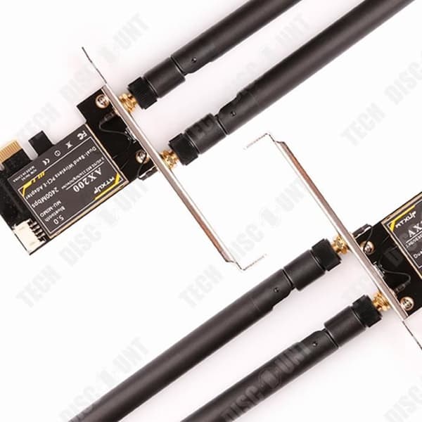 TD® Intel AX210 Desktop Gigabit PCIE 5G WIFI6 trådlöst nätverkskort Antenn Bluetooth 5.2 Anslutning Hotspot Sharing