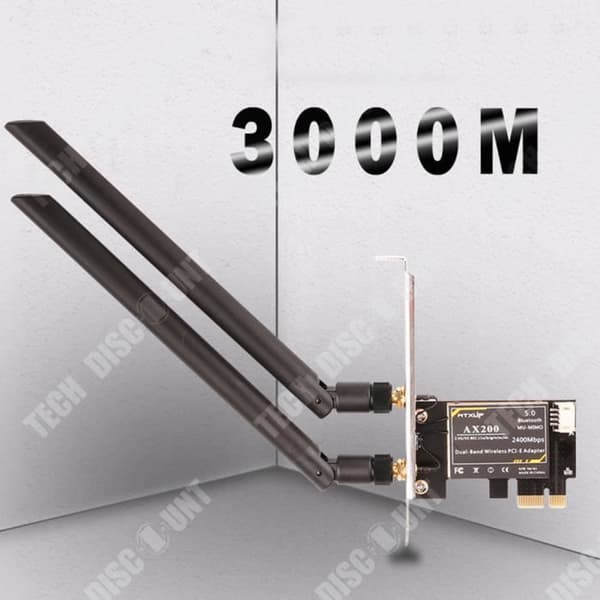 TD® Intel AX210 Desktop Gigabit PCIE 5G WIFI6 trådlöst nätverkskort Antenn Bluetooth 5.2 Anslutning Hotspot Sharing