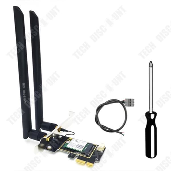 TD® Intel AX210 Desktop Gigabit PCIE 5G WIFI6 trådlöst nätverkskort Antenn Bluetooth 5.2 Anslutning Hotspot Sharing