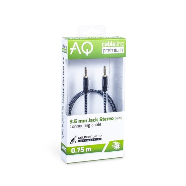 3,5 mm:n jakki - 3,5 mm:n jakkikaapelin pituus: 1,5 m AQ Premium