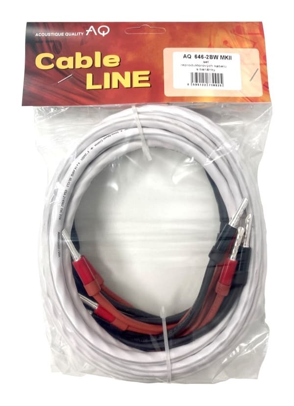 Hi-Fi højttalerkabelsæt til bi-wire-forbindelser - AudioQuest SLiP-DB 16/4 Længde: 2 x 2,0 m