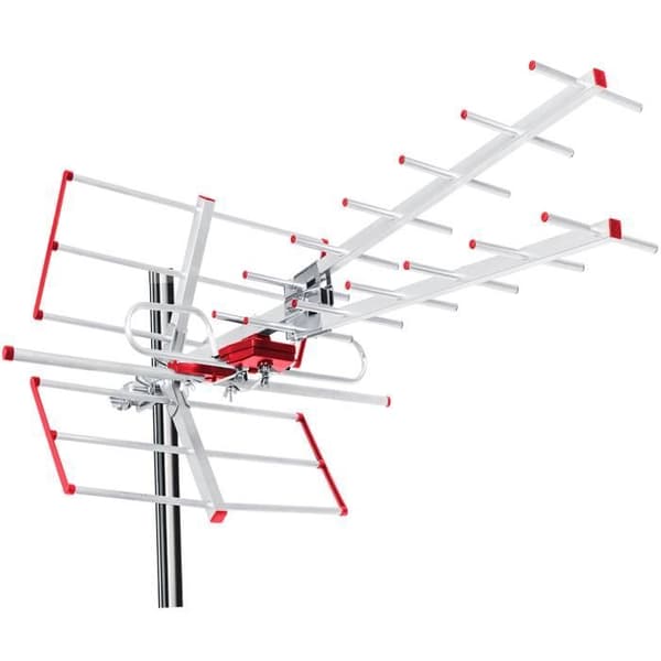 Riktningsbar utomhus-TV-antenn DVB-T2 HEVC combo UHF VHF aktivt filter Maclean MCTV-855 Lte